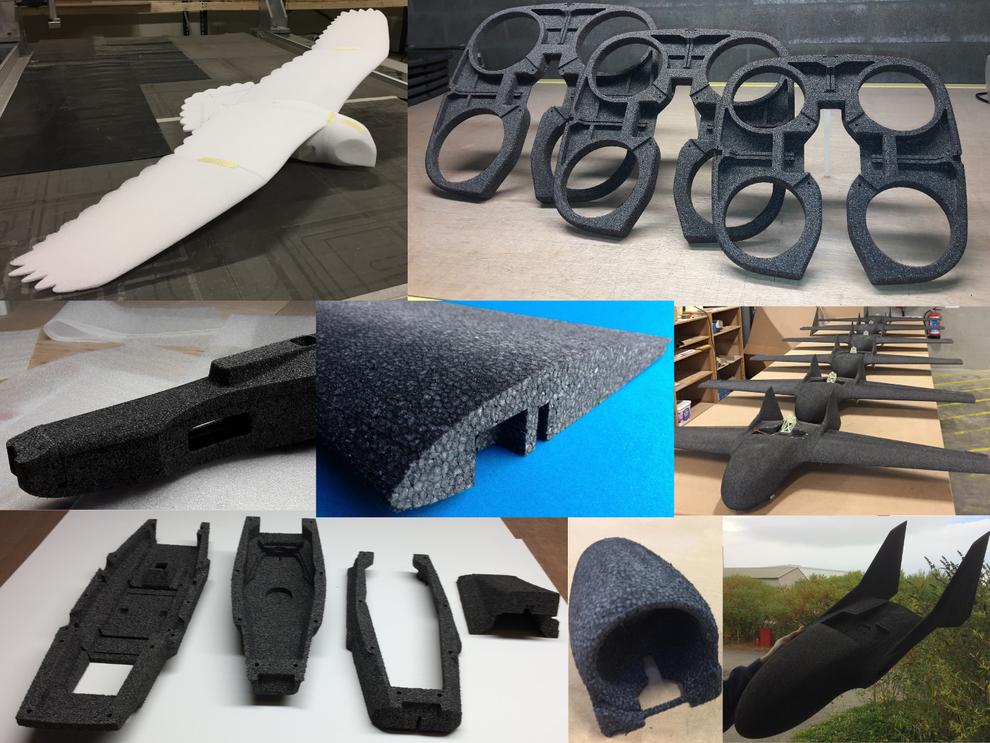 Drone coque foam